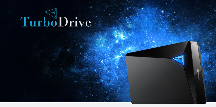 ASUS TurboDrive BW-16D1X-U Ultra-fast 16X Blu-ray Writer - Best