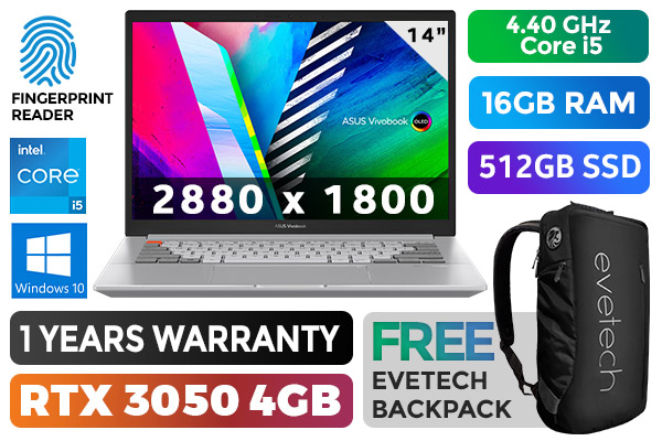 ASUS Vivobook Pro 14X OLED Core i5 RTX 3050 Professional Laptop
