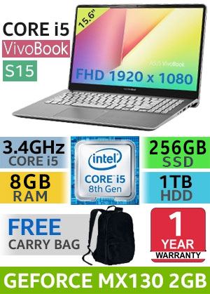 Asus VivoBook S15 8th Gen Core i5 Professional Laptop With 256GB