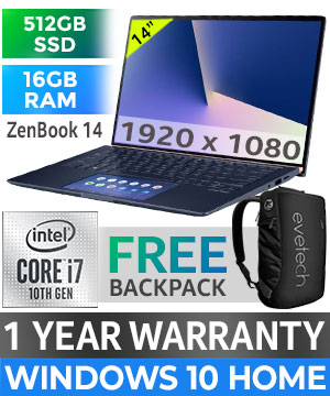 Asus ZenBook 14 UX434FAC Core i7 Ultrabook | Evetech