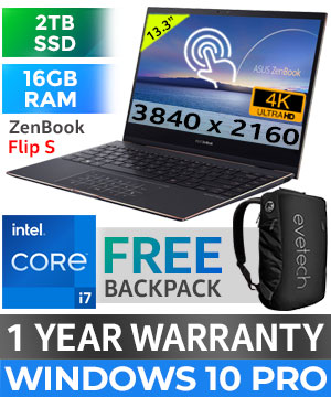 ASUS ZenBook Flip S UX371EA 11th Gen Core i7 4K Ultrabook With 2TB