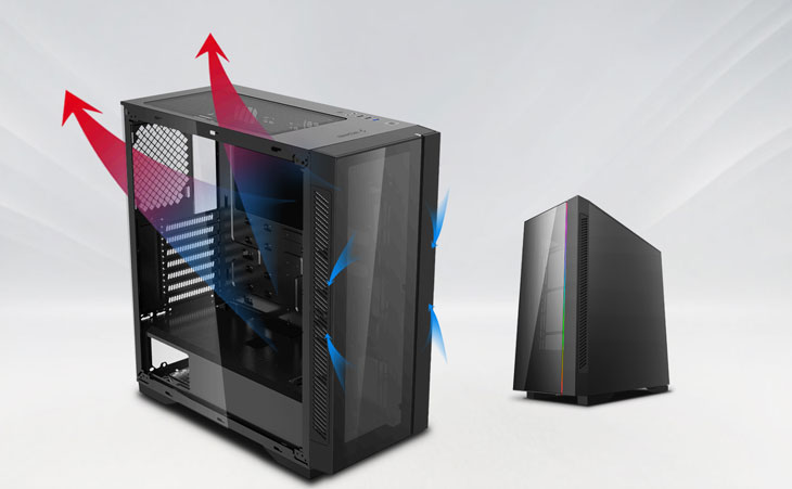 DeepCool MATREXX 55 V3 ADD-RGB 3F PC Case - Black - Best Deal