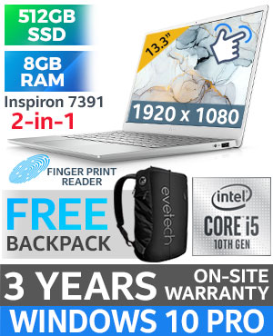 Dell Inspiron 13 7391 10th Gen Core i5 2-in-1 Ultrabook | Evetech