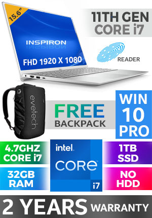 Dell Inspiron 15 5502 11th Gen i7 Laptop With 32GB RAM & 1TB SSD
