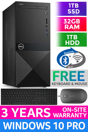Dell Vostro 3671 Core i7 Pro Desktop PC With 32GB RAM And 1TB SSD