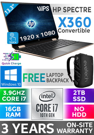 HP 13 Spectre x360 Core i7 Touchscreen Laptop With 2TB SSD | Evetech
