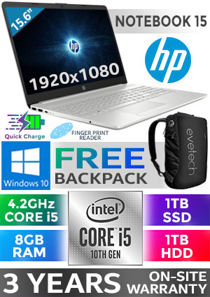 HP 15 Core i5 Laptop 8NJ09EA With 1TB SSD And 8GB RAM | Evetech