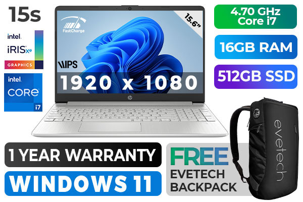 HP 15s-fq5008ni 12th Gen Core i7 Laptop With 16GB RAM | Evetech