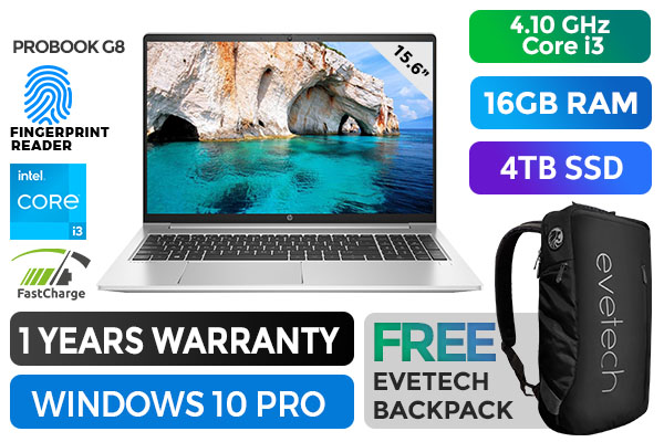 HP ProBook 450 G8 Core i3 Laptop 34P93ES With 16GB RAM & 4TB SSD