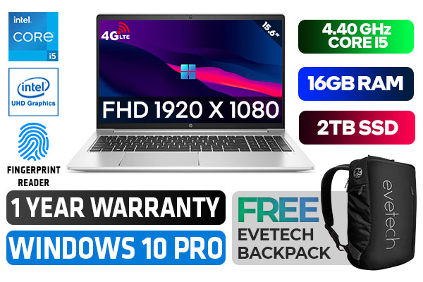 HP ProBook 450 G9 Laptop - 12th Gen Core i5, 16GB RAM, 2TB SSD