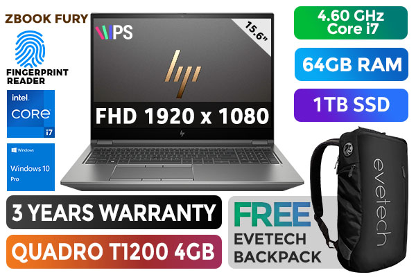 HP ZBook Fury G8 Mobile Workstation PC 15.6