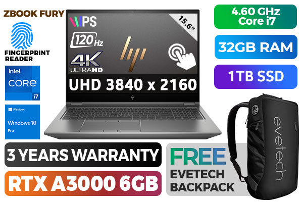 HP ZBook Fury G8 Mobile Workstation PC 15.6