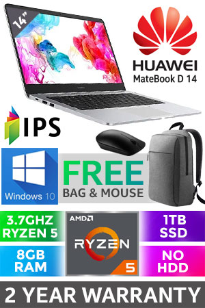 HUAWEI MateBook D 14 AMD Ryzen 5 Ultrabook With 1TB SSD | Evetech