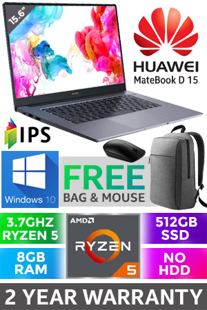 HUAWEI MateBook D 15 AMD Ryzen 5 Ultrabook With 512GB SSD | Evetech