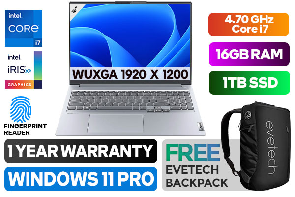 Lenovo ThinkBook 16 G4 Core i7 Laptop - 1TB SSD | Powerful