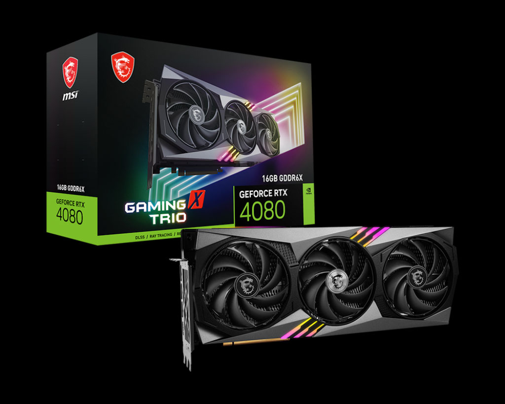 MSI GeForce RTX 4080 16GB GAMING X TRIO 16GB Graphics Card - Best