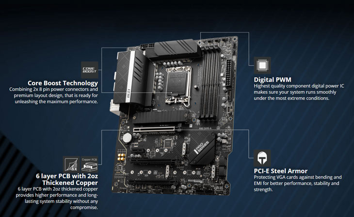 MSI PRO Z690-A DDR4 Intel Motherboard - Best Deal - South Africa