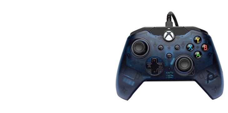 Manette Xbox One PDP Gaming Bleue - Filaire, Microsoft, Occasion