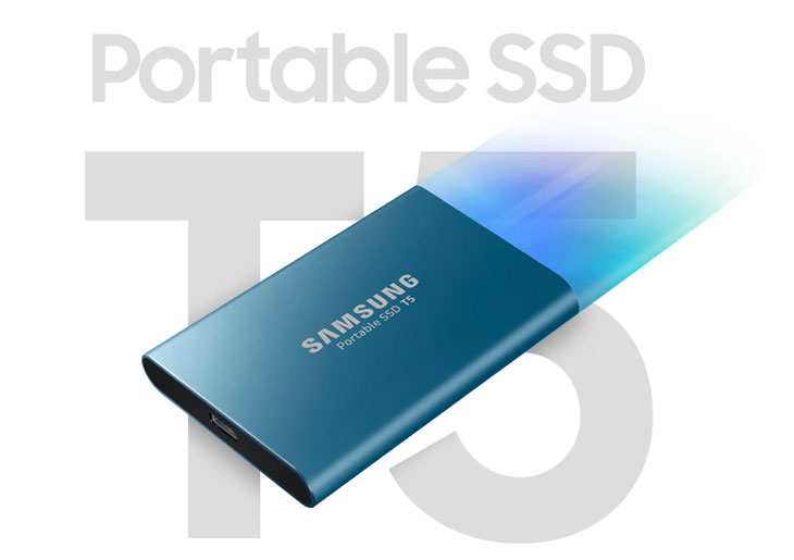 Samsung T5 500GB Portable SSD - Blue - Best Deal - South Africa