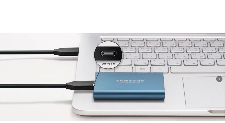 Samsung T5 500GB Portable SSD - Blue - Best Deal - South Africa