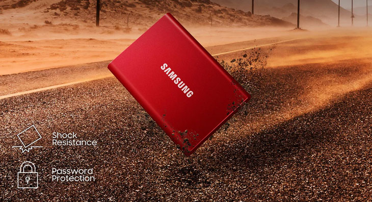 Samsung T7 1TB Portable SSD - Blue - Best Deal - South Africa
