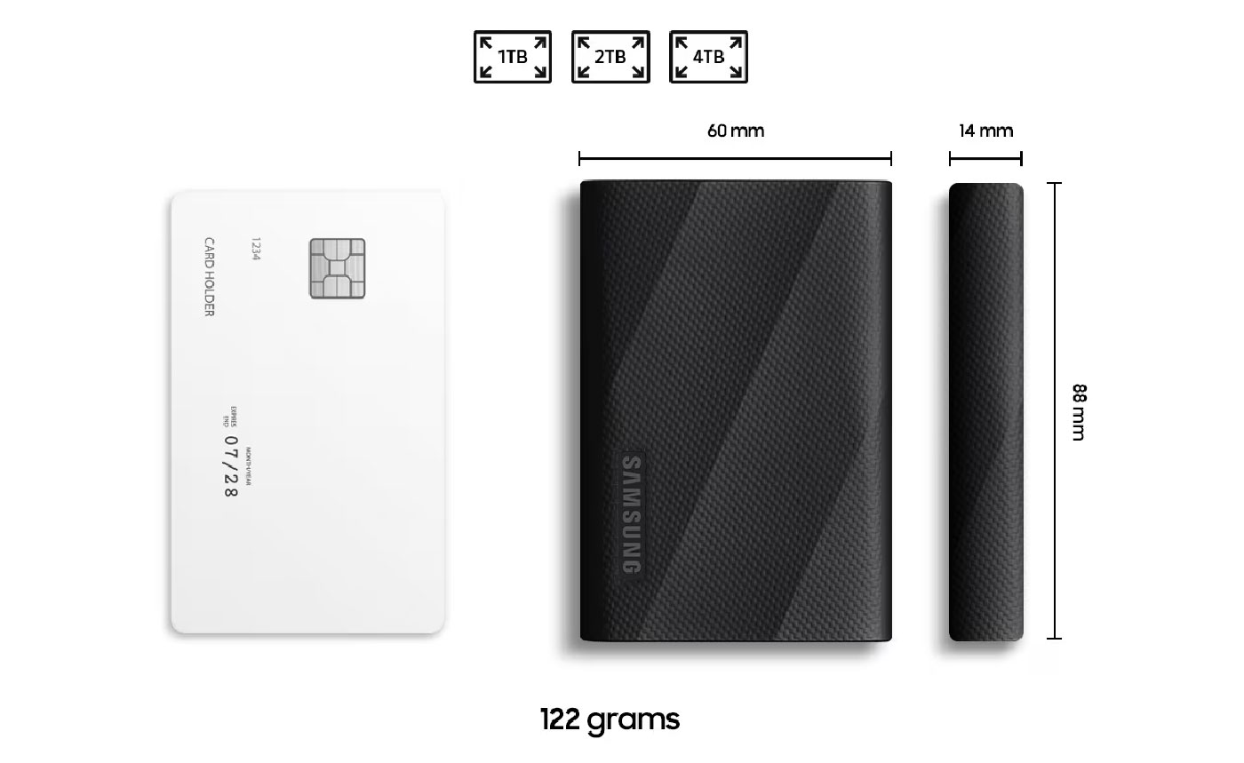 Samsung T9 4TB Portable SSD - High-Speed Black External Storage